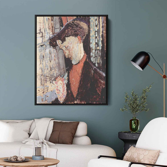 Portrait of Frank Haviland Burty (1914) by Amedeo Modigliani - Canvas Artwork