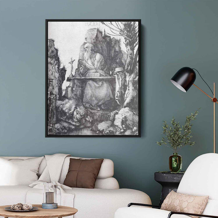 St. Jerome By The Pollard Willow (1512) by Albrecht Durer - Canvas Artwork