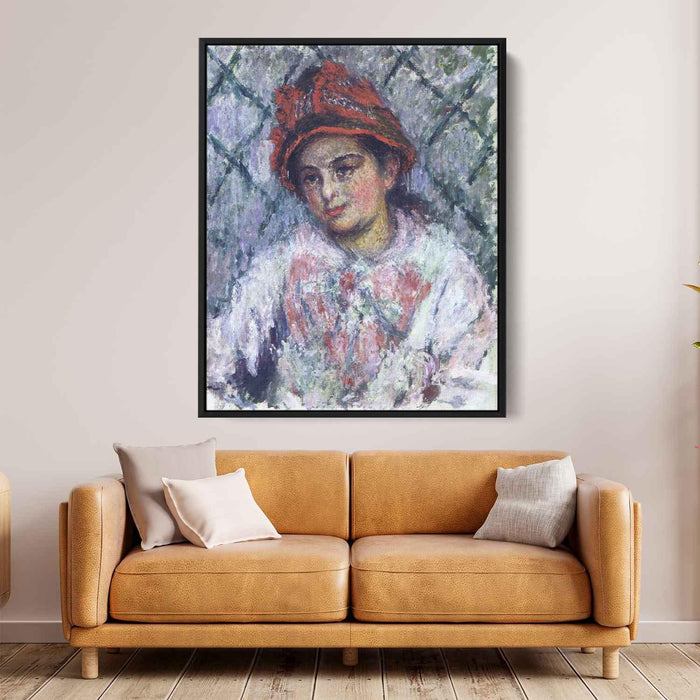 Blanche Hoschede (1880) by Claude Monet - Canvas Artwork