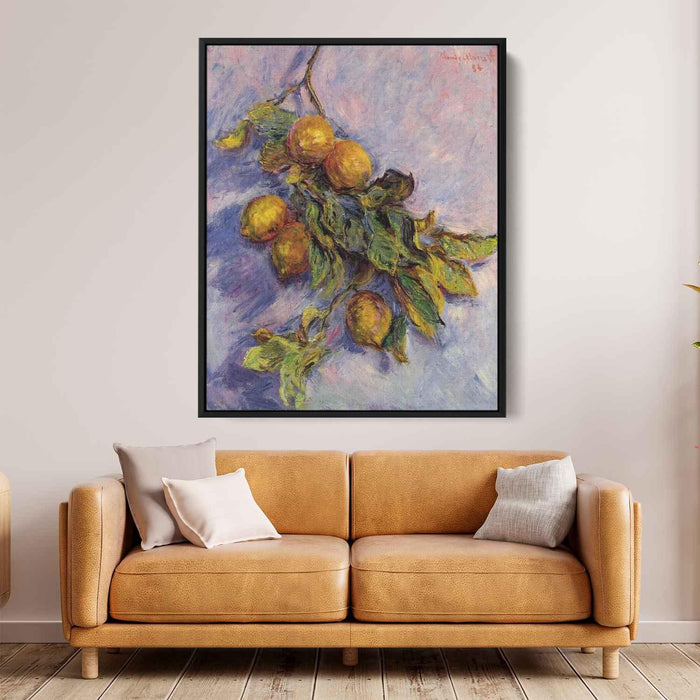 Branch of Lemons (1884) by Claude Monet - Canvas Artwork