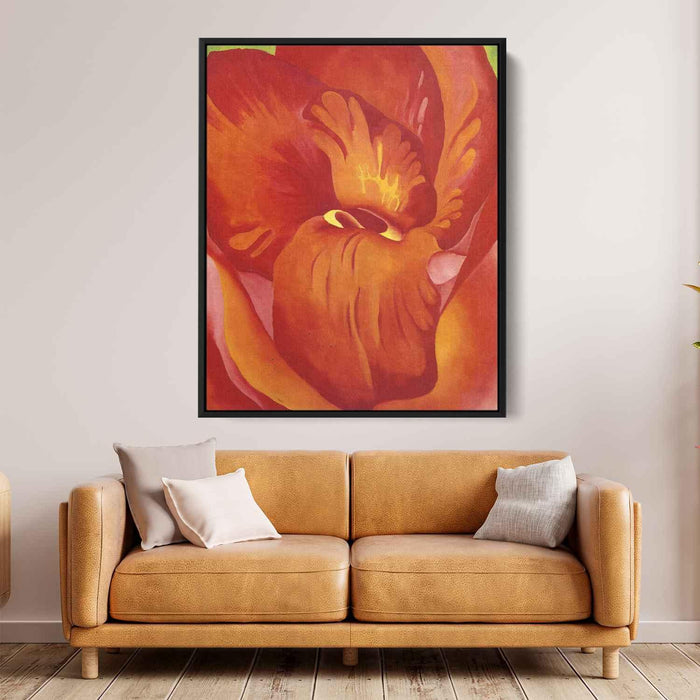 Canna Red and Orange (1922) by Georgia O'Keeffe - Canvas Artwork