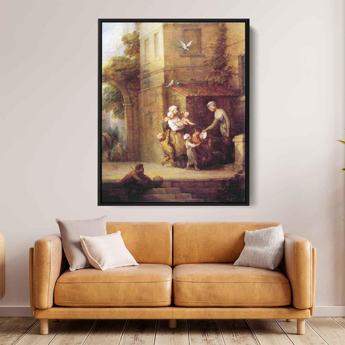 Charity relieving Distress by Thomas Gainsborough - Canvas Artwork