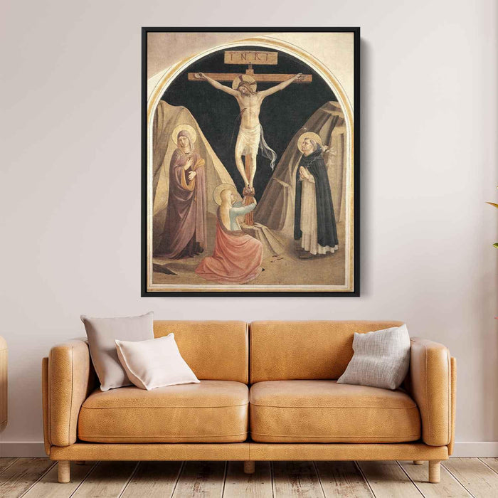 Crucifixion with the Virgin, Mary Magdalene and St. Dominic by Fra Angelico - Canvas Artwork