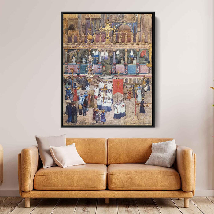 Easter Procession, St. Mark's by Maurice Prendergast - Canvas Artwork