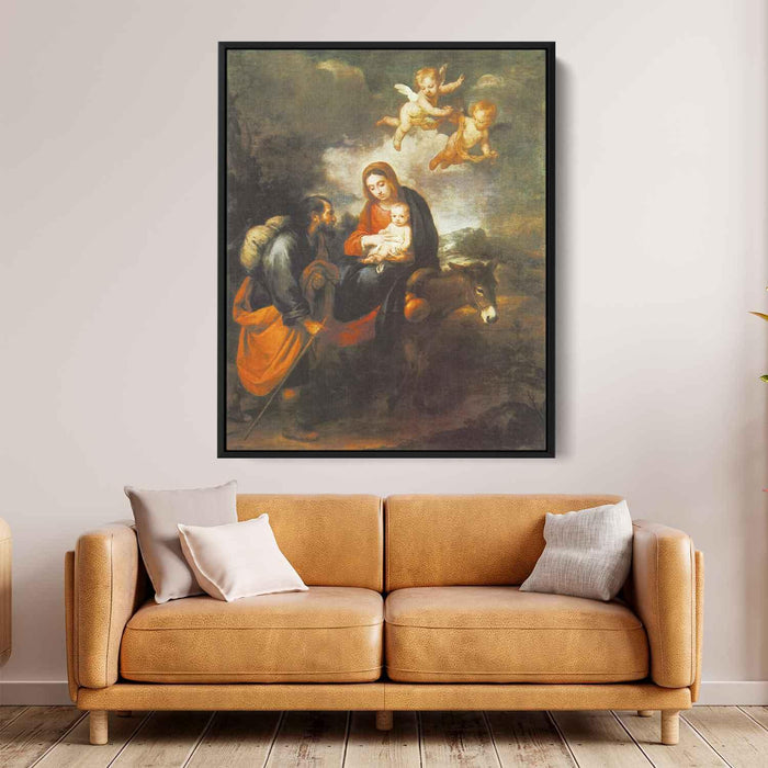 Flight into Egypt (1660) by Bartolome Esteban Murillo - Canvas Artwork