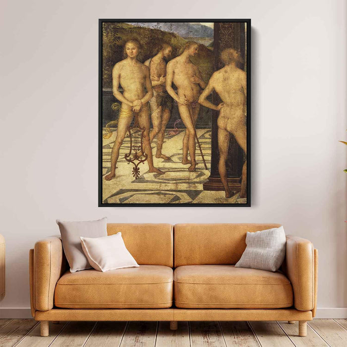 Four naked (1505) by Pietro Perugino - Canvas Artwork