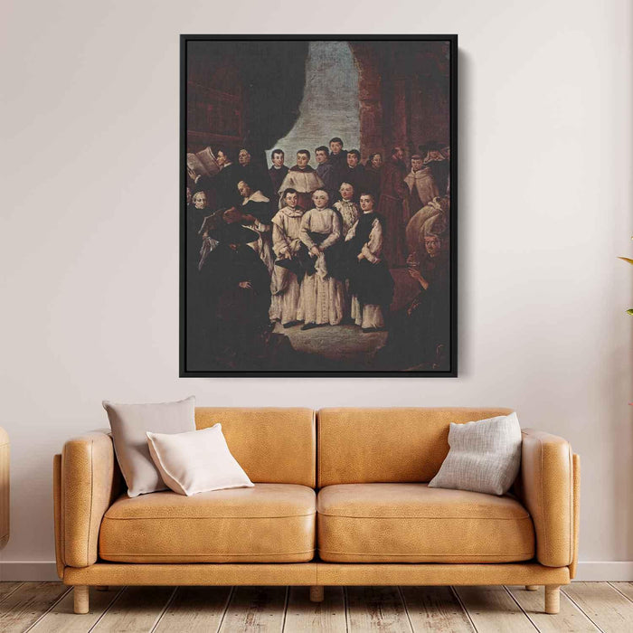 Friars in Venice by Pietro Longhi - Canvas Artwork