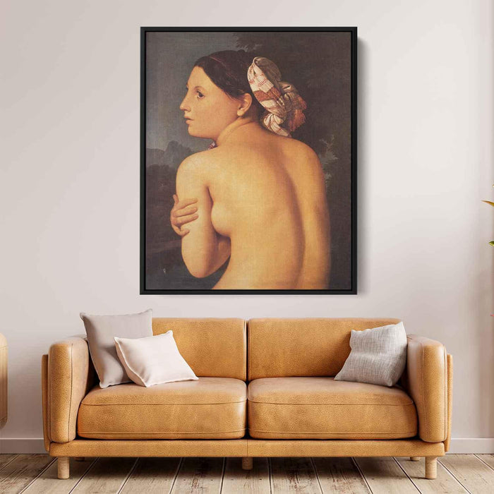 Half-figure of a Bather (1807) by Jean Auguste Dominique Ingres - Canvas Artwork