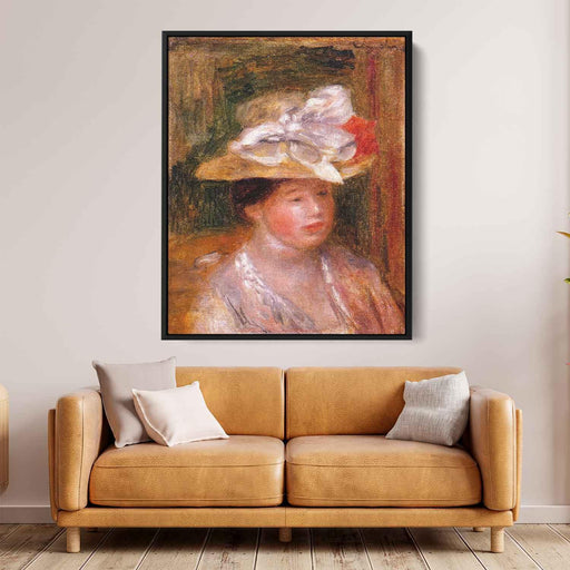 Head of a Woman (1913) by Pierre-Auguste Renoir - Canvas Artwork