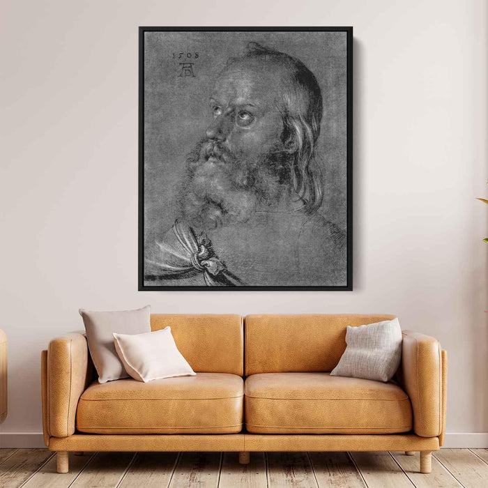 Head of an apostle (1508) by Albrecht Durer - Canvas Artwork