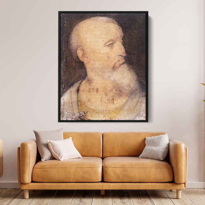 Head of St. Andrew by Leonardo da Vinci - Canvas Artwork