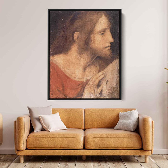 Head of St. James the Less by Leonardo da Vinci - Canvas Artwork