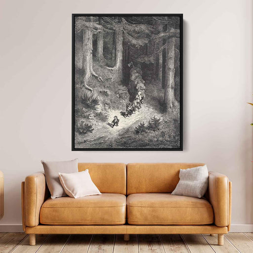 Hop-o'-My-Thumb by Gustave Dore - Canvas Artwork