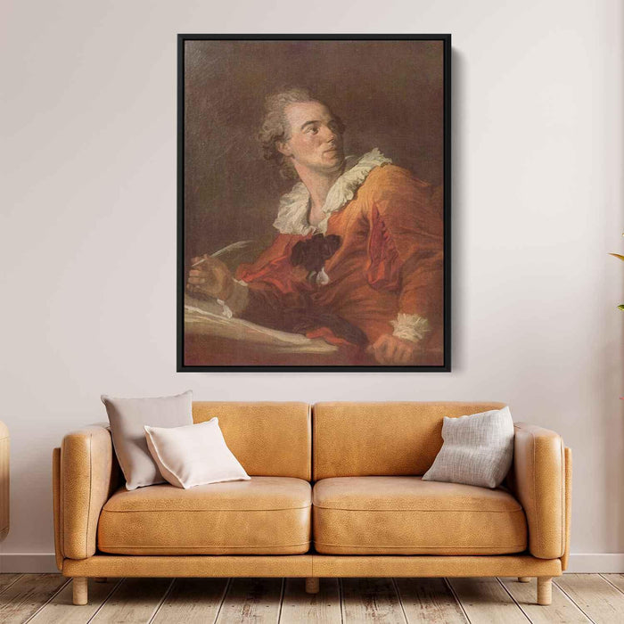 Inspiration (1769) by Jean-Honore Fragonard - Canvas Artwork