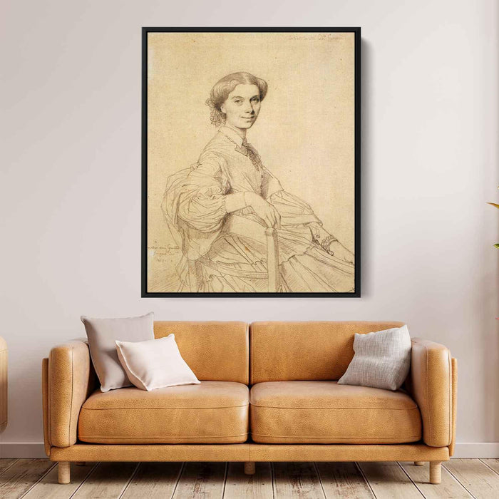 Madame Charles Gounod, born Anna Zimmermann by Jean Auguste Dominique Ingres - Canvas Artwork