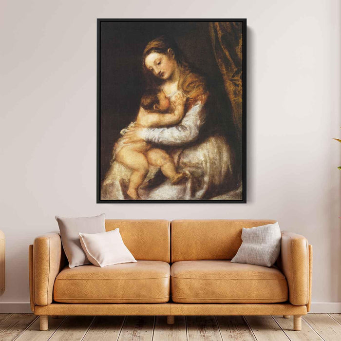 Madonna and Child (1570) by Titian - Canvas Artwork