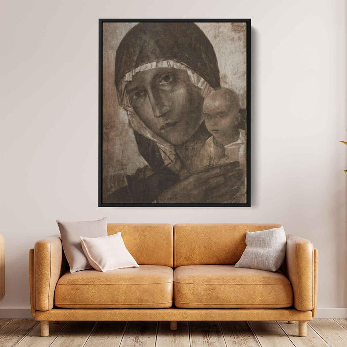 Madonna and Child (1923) by Kuzma Petrov-Vodkin - Canvas Artwork