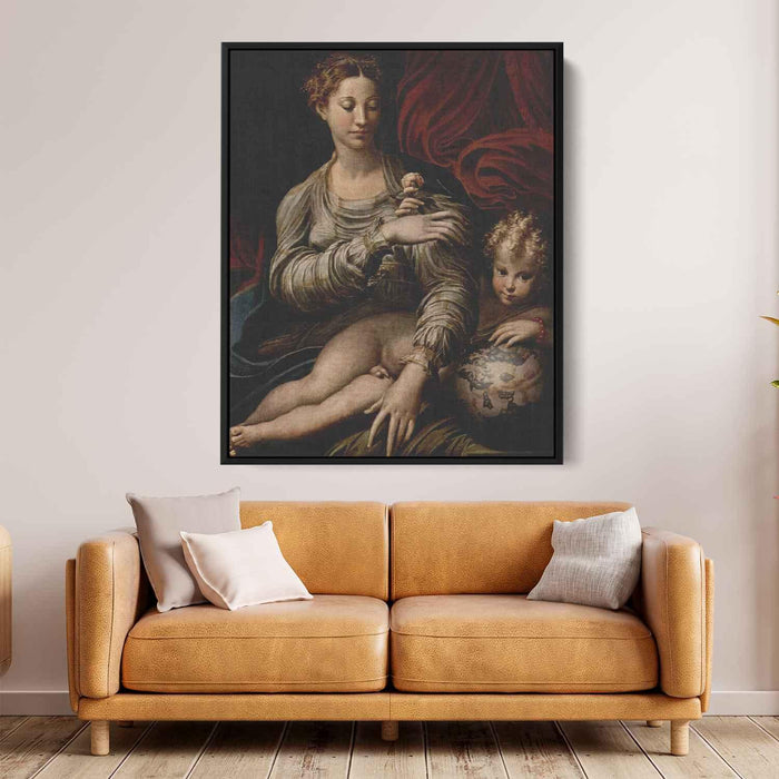 Madonna of the Rose (1530) by Parmigianino - Canvas Artwork