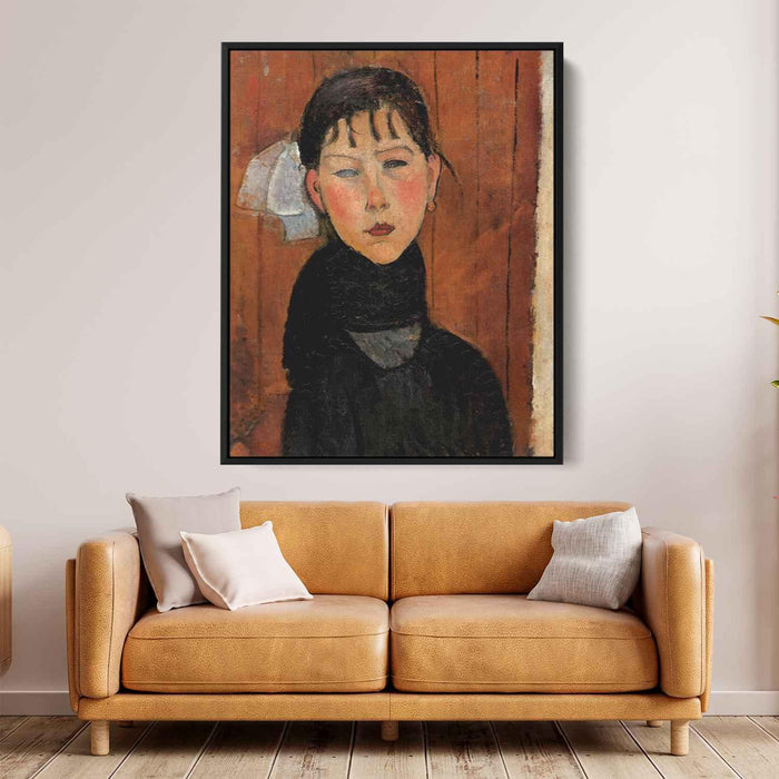 Marie, daughter of the people by Amedeo Modigliani - Canvas Artwork