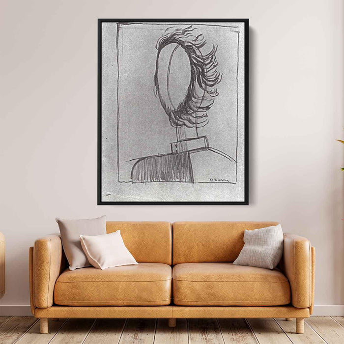 Men's head by Kazimir Malevich - Canvas Artwork