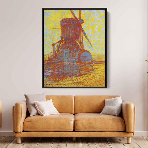 Mill in Sunlight: The Winkel Mill (1908) by Piet Mondrian - Canvas Artwork