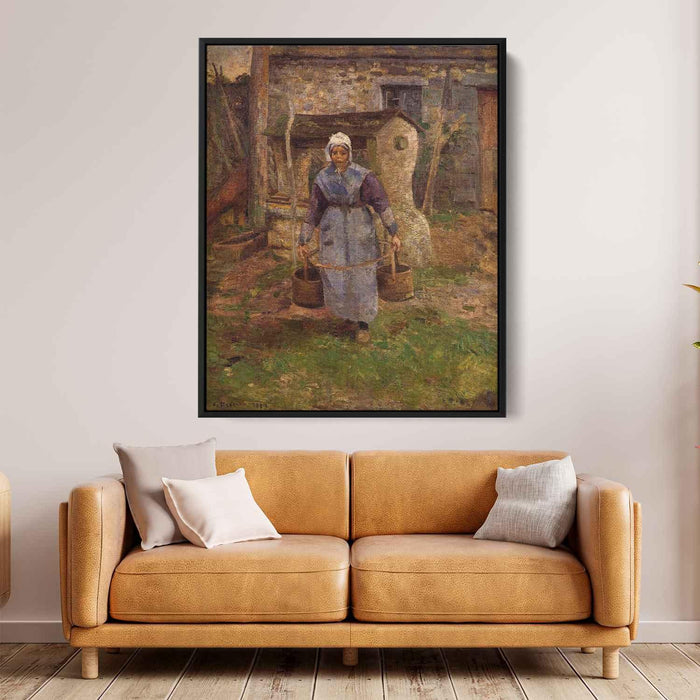 Mother Presle, Montfoucault by Camille Pissarro - Canvas Artwork