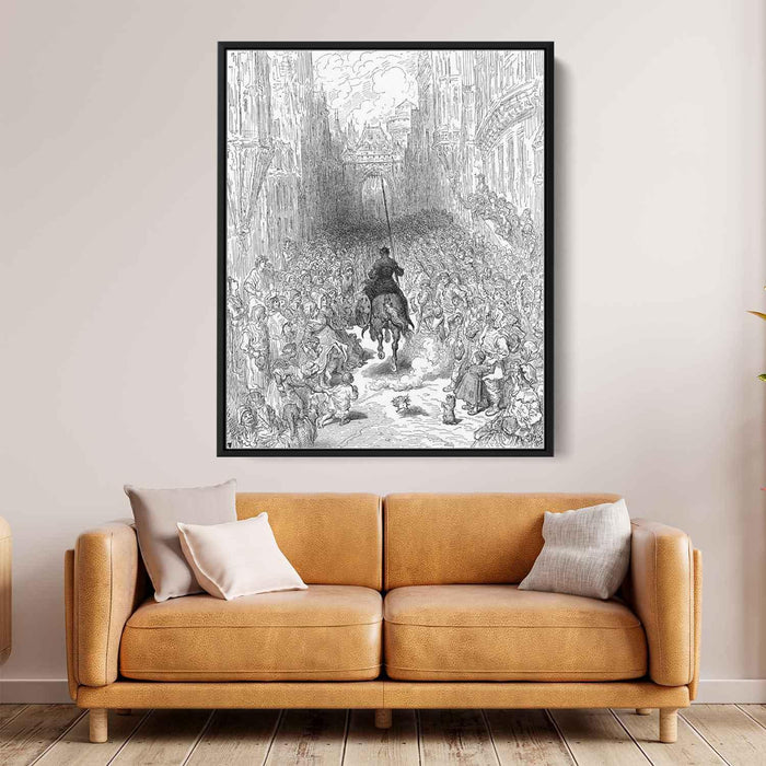 Orlando Furioso by Gustave Dore - Canvas Artwork