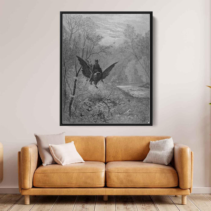 Orlando Furioso by Gustave Dore - Canvas Artwork