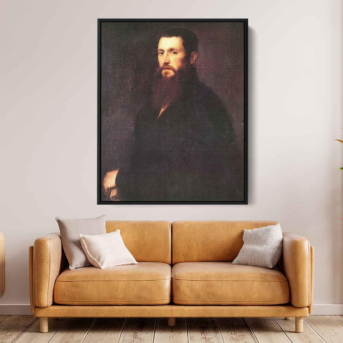 Painting of Daniele Barbaro (1545) by Titian - Canvas Artwork