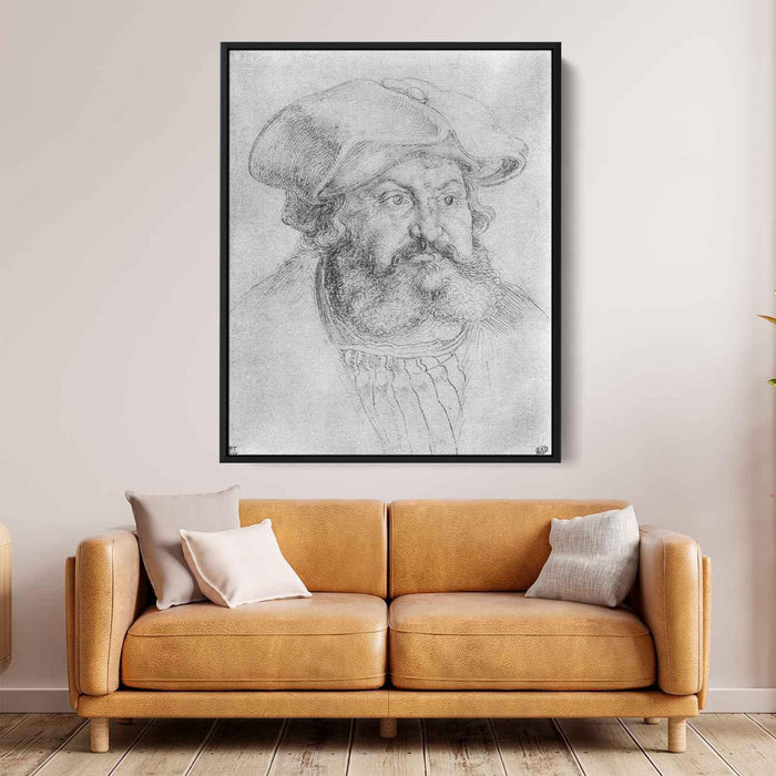 Portrait of Elector Friedrich the Wise (1523) by Albrecht Durer - Canvas Artwork