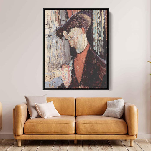 Portrait of Frank Haviland Burty (1914) by Amedeo Modigliani - Canvas Artwork