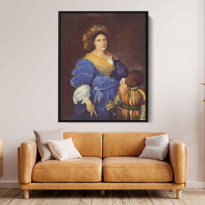 Portrait of Laura de Dianti (1523) by Titian - Canvas Artwork