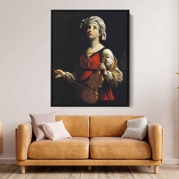 St Cecilia (1606) by Guido Reni - Canvas Artwork