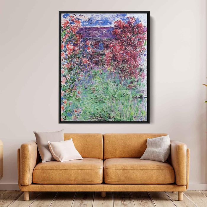The House among the Roses (1925) by Claude Monet - Canvas Artwork
