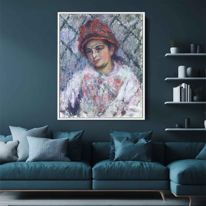 Blanche Hoschede (1880) by Claude Monet - Canvas Artwork