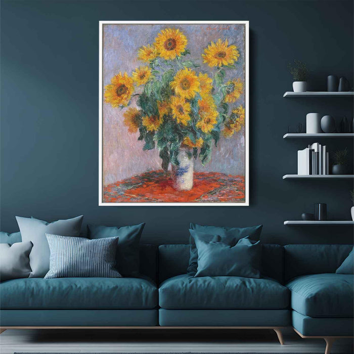 Bouquet of Sunflowers (1880) by Claude Monet - Canvas Artwork