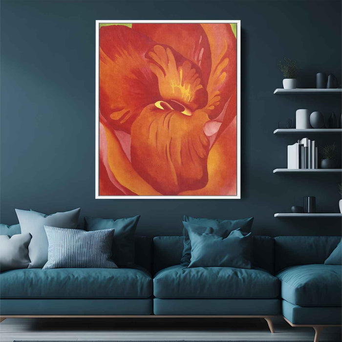 Canna Red and Orange (1922) by Georgia O'Keeffe - Canvas Artwork