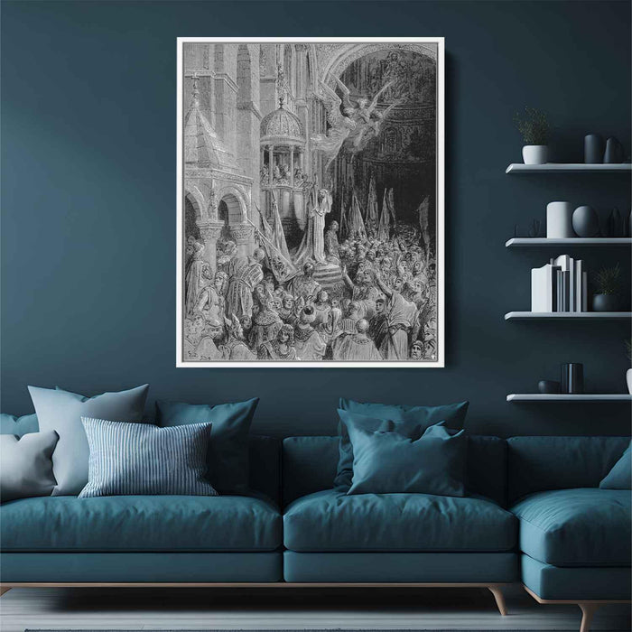 Dandolo, Doge of Venice, Preaching the Crusade by Gustave Dore - Canvas Artwork