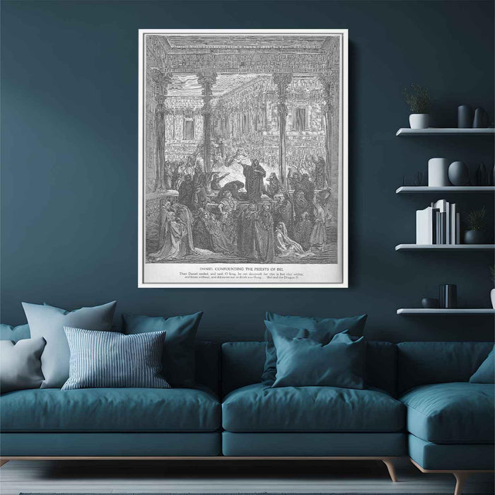 Daniel Confounds the Priests of Bel by Gustave Dore - Canvas Artwork
