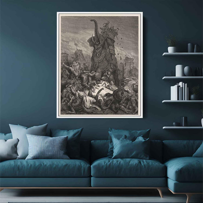 Death of Eleazer (1866) by Gustave Dore - Canvas Artwork