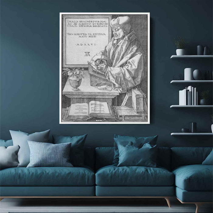 Desiderius Erasmus of Rotterdam (1526) by Albrecht Durer - Canvas Artwork