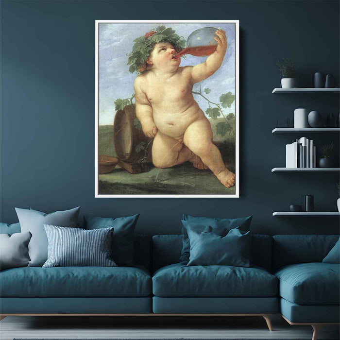 Drinking Bacchus (1623) by Guido Reni - Canvas Artwork