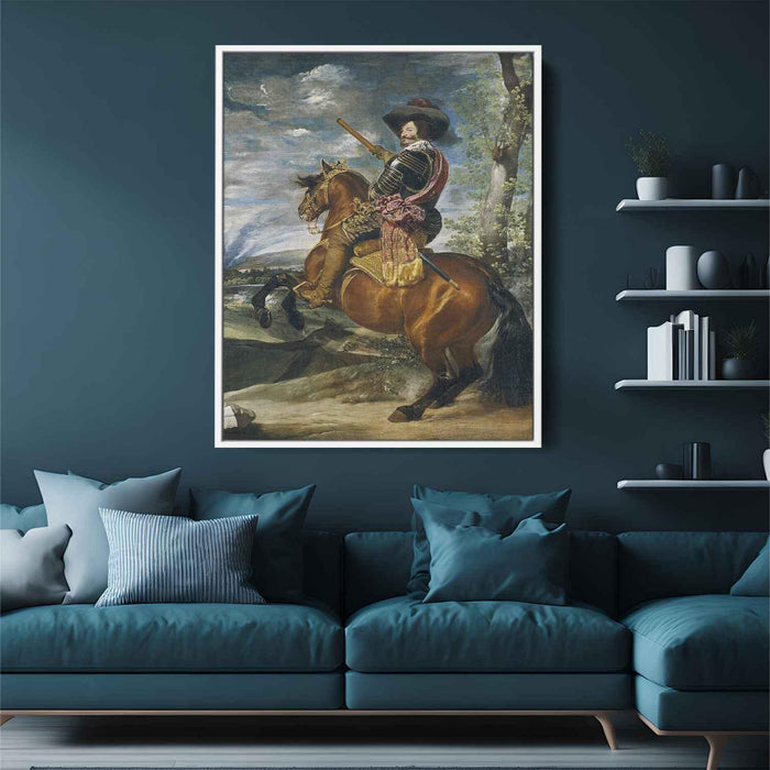 Equestrian Portrait of Don Gaspar de GuzmanCount Duke of Olivares (1634) by Diego Velazquez - Canvas Artwork