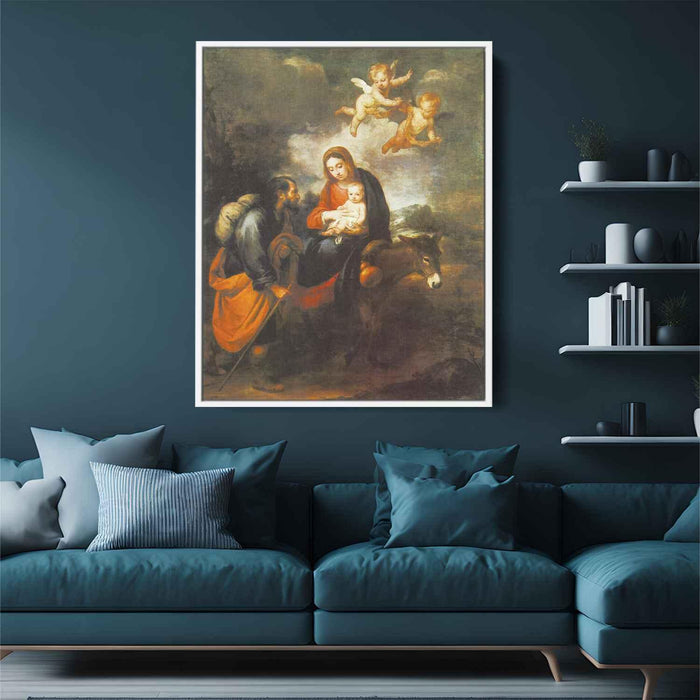 Flight into Egypt (1660) by Bartolome Esteban Murillo - Canvas Artwork