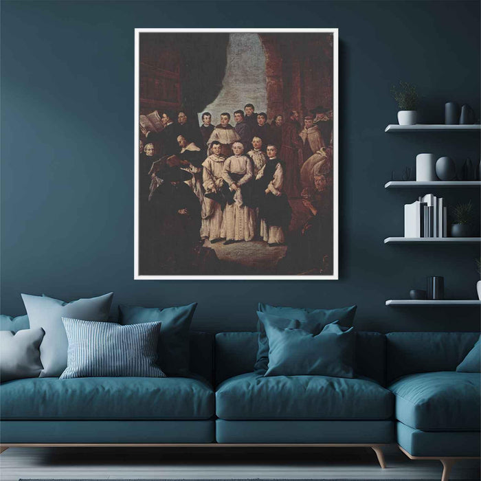 Friars in Venice by Pietro Longhi - Canvas Artwork