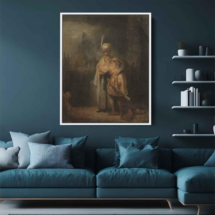 David and Jonathan (1642) by Rembrandt - Canvas Artwork