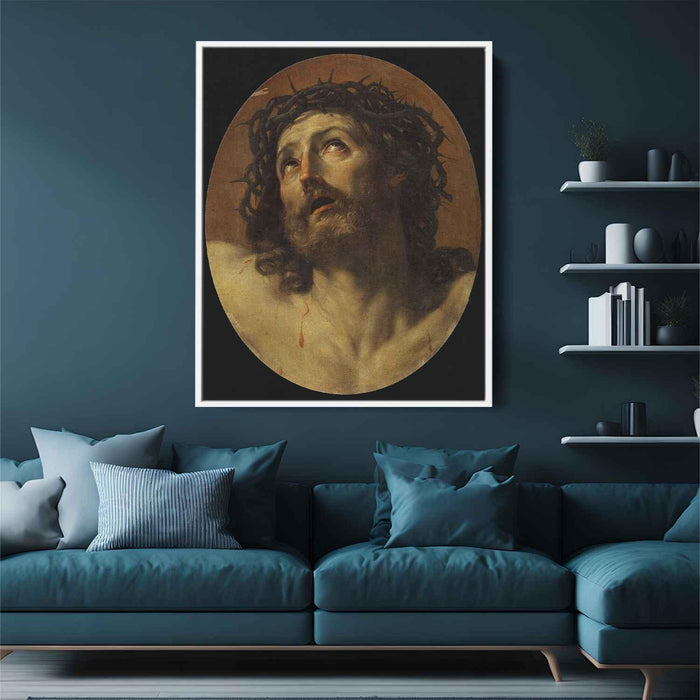 Head of Christ Crowned with Thorns (1620) by Guido Reni - Canvas Artwork