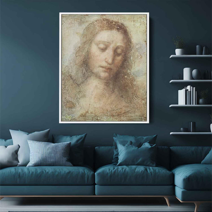 Head of Christ (1495) by Leonardo da Vinci - Canvas Artwork