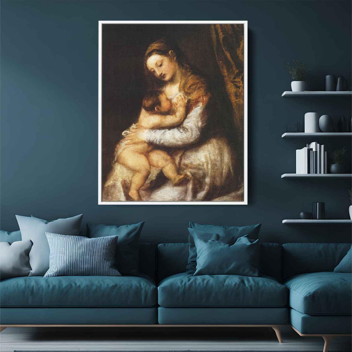 Madonna and Child (1570) by Titian - Canvas Artwork