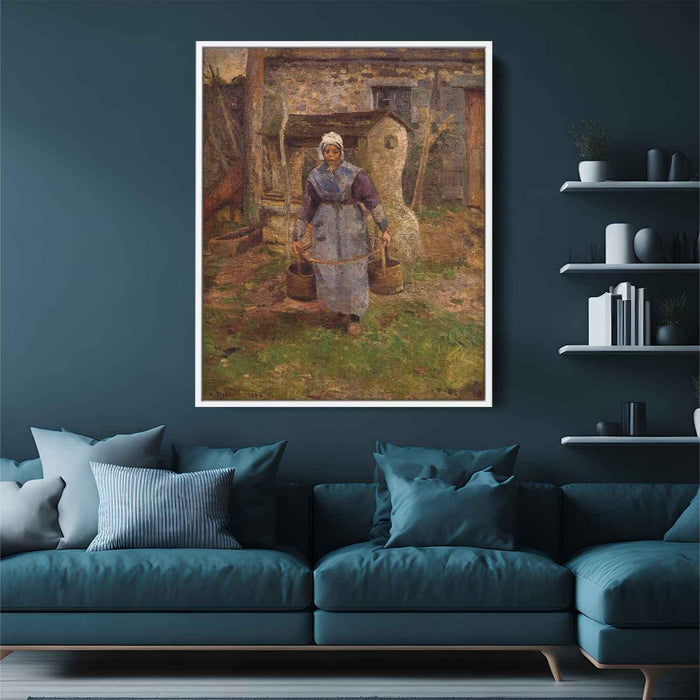 Mother Presle, Montfoucault by Camille Pissarro - Canvas Artwork